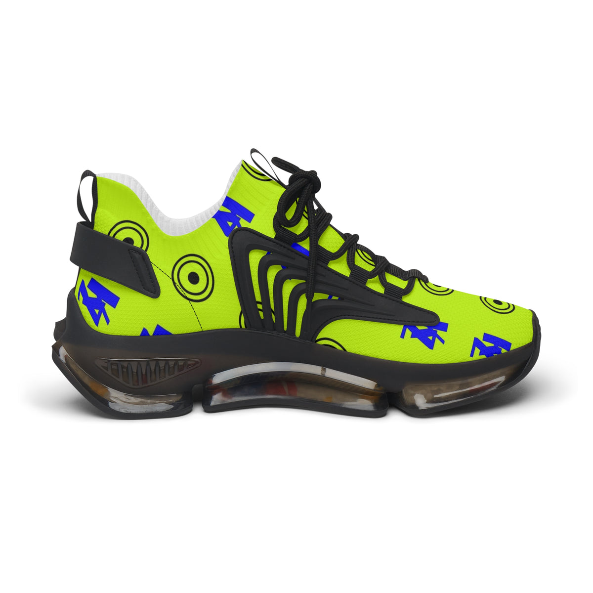 Kz Neon Green BluePrint Women's Mesh Sneakers