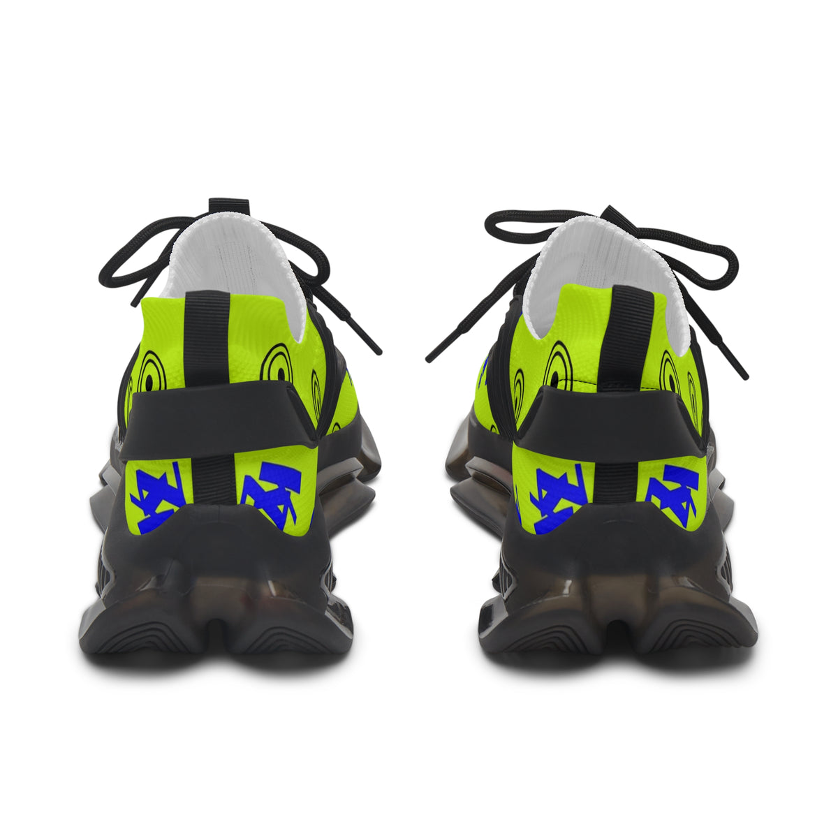 Kz Neon Green BluePrint Women's Mesh Sneakers